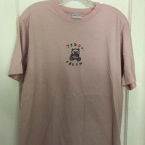 Men's Teddy Fresh Soft Pink T - size L